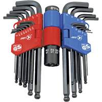 JBHK-22SM Ball Nose Hex Key Set, 22 Pcs., Metric & Imperial Seaboard Timber Mart