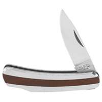 Couteau de poche avec lame &agrave; pointe tombante, 2-1/4" lame, lame en Acier inoxydable, poign&eacute;e en Acier inoxydable Seaboard Timber Mart