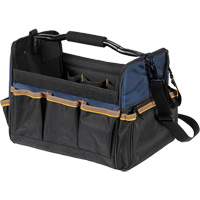 Sacs &agrave; outils souple &agrave; dessus ouvert de 14", Polyester, 21 pochettes, Beige Seaboard Timber Mart