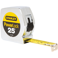 Ruban &agrave; mesurer PowerLock, 1" x 25', Marques de goujon  Seaboard Timber Mart