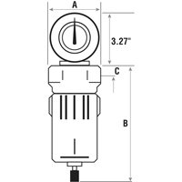 Filtres &agrave; air comprim&eacute;, Modulaire, 3/4" NPT, Drain Automatique Seaboard Timber Mart