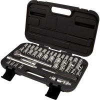 Jeux de douilles SAE/m&eacute;triques 1/4" et 3/8", 41 Mcx Seaboard Timber Mart