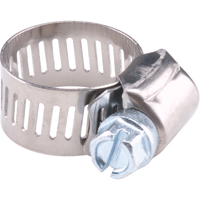 Hose Clamps - Stainless Steel Band & Zinc Plated Screw, Min Dia. 1/2", Max Dia. 1-1/8" Seaboard Timber Mart
