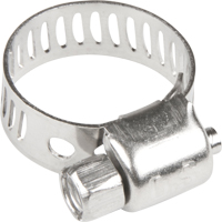 Hose Clamps - Stainless Steel Band & Screw, Min Dia. 1/5", Max Dia. 5/8" Seaboard Timber Mart