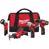 Trousse de 4 outils sans fil M12, Lithium-ion Seaboard Timber Mart