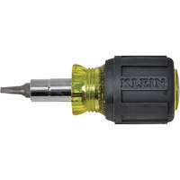 Stubby Multi-Bit Screw Driver With Sq.Recess, 3-1/5" L, Cushion Grip Handle Seaboard Timber Mart