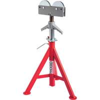 Roller Head Low Pipe Stand #RJ-98, 59-104 cm Height Adjustment, 12" Max. Pipe Capacity, 1000 lbs. Max. Weight Capacity Seaboard Timber Mart