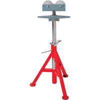 Roller Head  High Pipe Stand #RJ-99, 82-140 cm Height Adjustment, 12" Max. Pipe Capacity, 1000 lbs. Max. Weight Capacity Seaboard Timber Mart