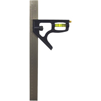 Inch/Metric Combination Square, 12" L, 1/8"/1/16"/1/32"/1 mm Graduations, Stainless Steel, Plain Seaboard Timber Mart