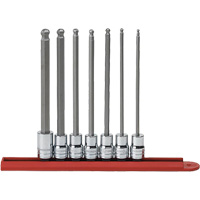 Jeu de douilles SAE &agrave; embout sph&eacute;rique long, Hexagonale, Prise 3/8", 7 mr Seaboard Timber Mart