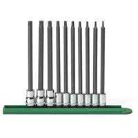 Jeu de douilles longues, Torx, Prise 1/4"/3/8", 10 mrcx Seaboard Timber Mart