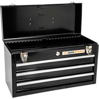 Boîte &agrave; outils portative, 20" la, 3 tiroirs, Noir Seaboard Timber Mart