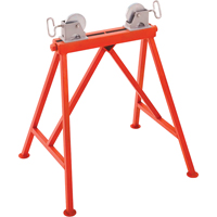 Adjustable Stand with Steel Roller #AR99, 36" Max. Pipe Capacity, 2500 lbs. Max. Weight Capacity Seaboard Timber Mart