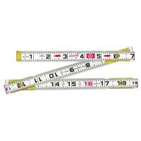 R&egrave;gle Red End, 2 m lo, Bois, Graduations de 1 mm Seaboard Timber Mart