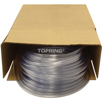 Tubing, Air/Water, 0.625" OD x 100' L, PVC, Clear, 30 PSI @ 20°C Seaboard Timber Mart