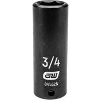 Douille SAE, Chocs, 3/4", Prise 1/2", 6 pans, Profond Seaboard Timber Mart