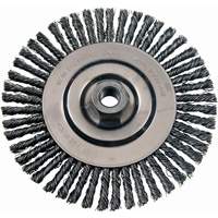 Brosses m&eacute;talliques &agrave; touret, Dia. 4-7/8", Fils 0,02", Arbre 5/8"-11, Acier inoxydable Seaboard Timber Mart