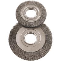 Brosses rotatives grand format 6", 6" dia., Fils 0,012", Arbre 2" Seaboard Timber Mart