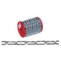 Straight Link Coil Chain, Low Carbon Steel, #4 x 100' (30.4 m) L, 205 lbs. (0.1025 tons) Load Capacity Seaboard Timber Mart