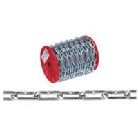 Straight Link Coil Chain, Low Carbon Steel, 2/0 x 120' (36.6 m) L, 520 lbs. (0.26 tons) Load Capacity Seaboard Timber Mart