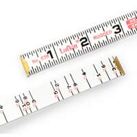 R&egrave;gle de maçon Red End, 6' lo, Bois, Graduations de 1/16" Seaboard Timber Mart