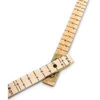 R&egrave;gle de maçon surdimensionn&eacute; Red End, 6' lo, Bois, Graduations de 1/16" Seaboard Timber Mart