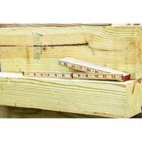 R&egrave;gle pliante, 6' lo, Bois, Graduations de 1/16" Seaboard Timber Mart