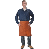 Leather Apron, Waist, 24" L, Lava Brown Seaboard Timber Mart