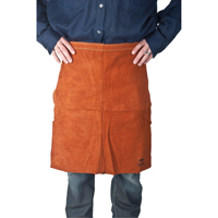 Leather Apron, Waist, 24" L, Lava Brown Seaboard Timber Mart