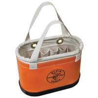 Seau ovale &agrave; coque rigide, 14" lo x 7" la x 10" h, Plastique, Orange Seaboard Timber Mart
