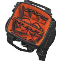 Tradesman Pro Tool Tote, Ballistic Nylon, 40 Pockets, Black/Orange Seaboard Timber Mart