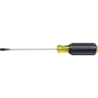 Slot Cabinet Tip Screwdriver, 1/4" Tip, Round, 10-11/32" L, Cushion Grip Handle Seaboard Timber Mart