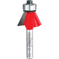 Router Bit - Chamfer Bit, 15/16" Dia., 1/4" Shank Seaboard Timber Mart