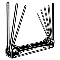 Folding Hex Key Set, 8 Pcs. Seaboard Timber Mart
