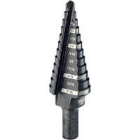 #4 Step Drill Bit, 3/16" - 7/8" , 1/16" Increments, High Speed Steel Seaboard Timber Mart