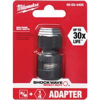 Adaptateur de douille carr&eacute;e &agrave; hexagonale pour tournevis &agrave; percussion Shockwave, Chocs, Prise 1/4", Douille 3/8", 1,875" lo Seaboard Timber Mart