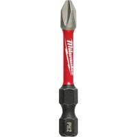 Shockwave Impact Power Bit, Phillips, #2 Tip, 1/4" Drive Size, 2" Length Seaboard Timber Mart