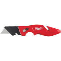 Fastback Flip Utility Knife, 2" Blade, Carbon Steel Blade, Metal Handle Seaboard Timber Mart