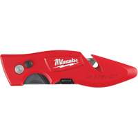 Fastback Flip Utility Knife, 2" Blade, Carbon Steel Blade, Metal Handle Seaboard Timber Mart