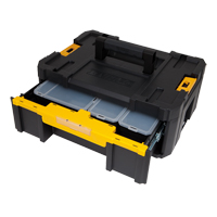 TSTAK&reg; III Tool Box with Single Deep Drawer, 16-3/4" x 12-1/4" x 6-7/8", Black Seaboard Timber Mart
