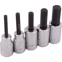 Jeu de douilles &agrave; t&ecirc;te hexagonale, Hexagonale, Prise 3/8", 5 mrcx Seaboard Timber Mart