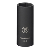 Douille, Chocs, 13 mm, Prise 3/8", 6 pans, Profond Seaboard Timber Mart