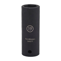 Douille, Chocs, 17 mm, Prise 1/2", 6 pans, Profond Seaboard Timber Mart