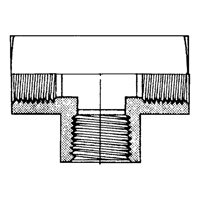 Raccord En T&eacute; Femelle, Laiton, 1/8" Seaboard Timber Mart