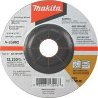 INOX Grinding Wheel, 5" x 1/4", 7/8" Arbor, Aluminum Oxide, Type 27 Seaboard Timber Mart