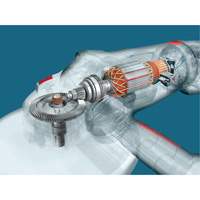 High Performance Large Angle Grinder, 9", 120 V, 15 A, 6500 RPM Seaboard Timber Mart