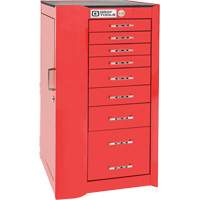 Armoire compl&eacute;mentaire gauche de s&eacute;rie Pro+, 8 tiroirs, 19" la x 19" p x 36-1/2" h, Rouge Seaboard Timber Mart