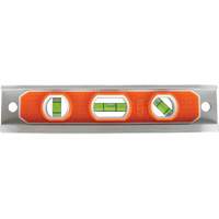 Torpedo Level, 9" L, Aluminum, 3 Vials, Magnetic Seaboard Timber Mart