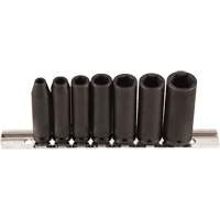 Jeu de douilles, 7 Mcx, Chocs, Prise de 1/4", Profond Seaboard Timber Mart