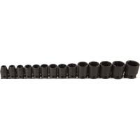 Jeu de douilles, 14 Mcx, Chocs, Prise de 1/2" Seaboard Timber Mart